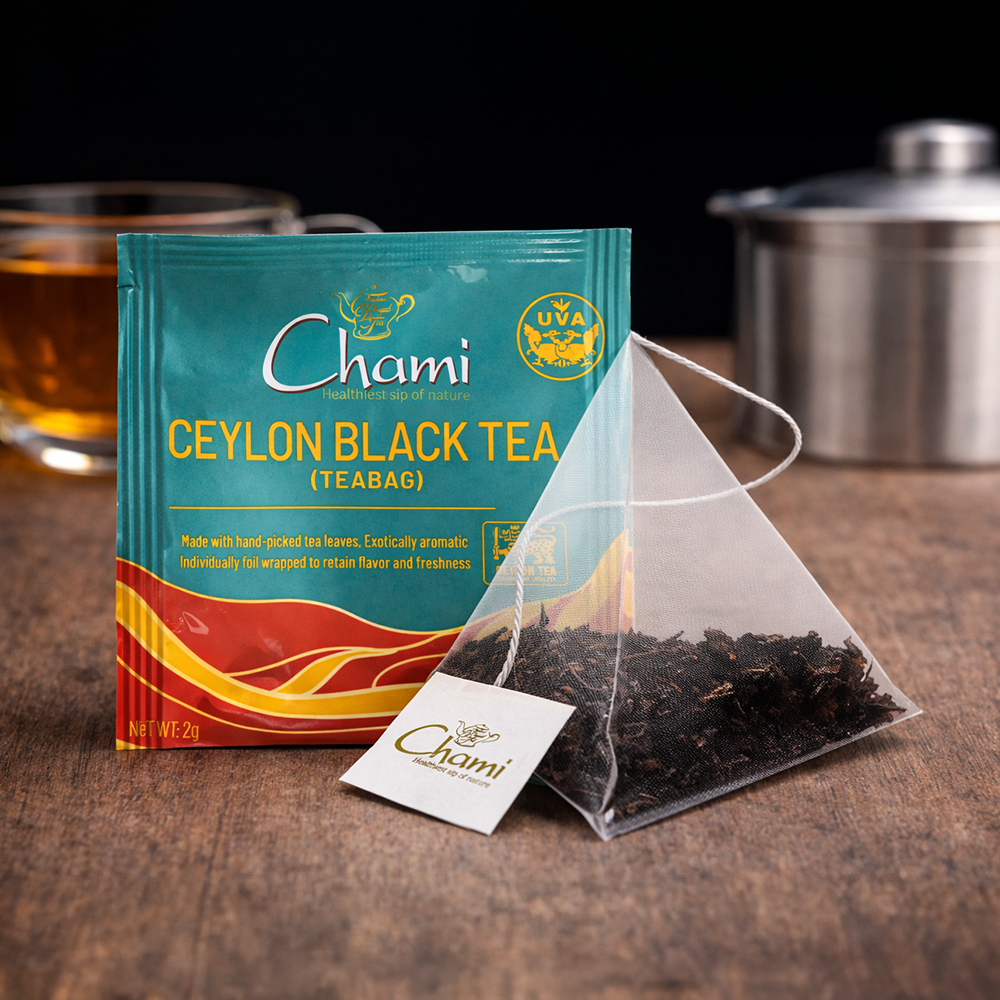 Individually Foil Wrapped Silky Pyramid String and Tag Tea Bag